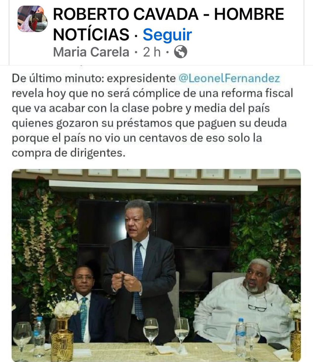 Esta claro la FP no apoyara reforma fiscal donde se impongan mas impuestos a los pobres y clase media. <a href="/SecretariadeUl1/">Secretaria del Dominicano en el Exterior</a> <a href="/LeonelFernandez/">Leonel Fernández</a> <a href="/radhamesjimenez/">Radhames Jimenez</a> <a href="/PLDenlinea/">PLD</a> <a href="/elnuevodiariord/">El Nuevo Diario</a>