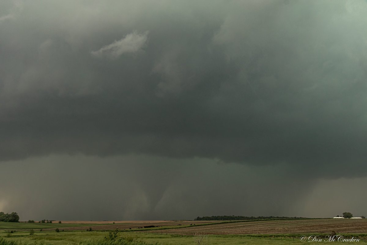 Photos of two tornadoes I chased in Iowa 5/21/2024. The first is just north of Corning and the second was east of Prescott... #iawx