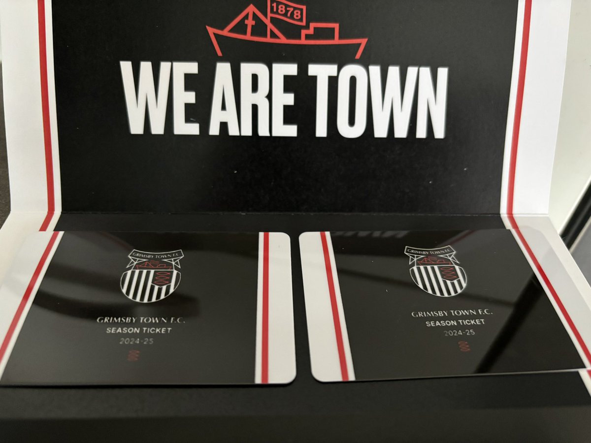 This one is super excited for his first year as a season ticket holder! Went and grabbed a few bargains from the #gtfc shop today so he is “summer” ready 😉🌧️ #grimsbytown #mariners #blundellpark #utm