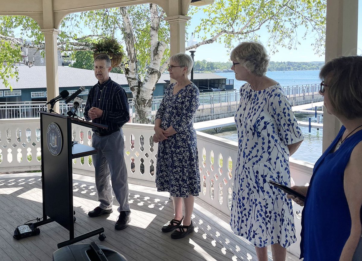 SkanLakeAssoc's tweet photo. NYS Senator Rachel May announced significant environmental achievements she secured in this year’s budget. The budget accomplishments complement Senator May’s recent legislative wins in the Senate to combat harmful algal blooms (S8356A) and enhance water data reporting (S239B). https://t.co/HBpR83rZQT