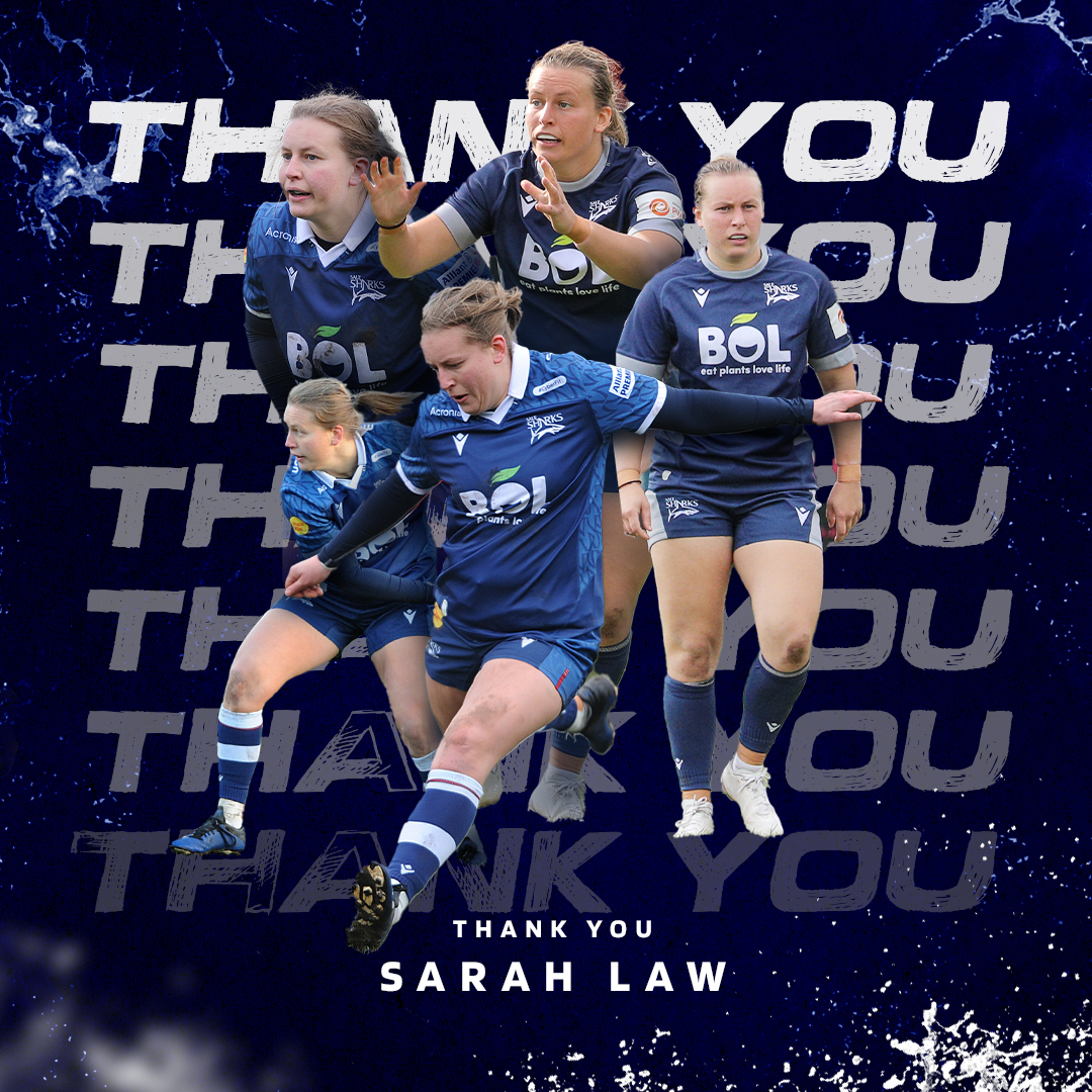 𝗧𝗵𝗮𝗻𝗸 𝘆𝗼𝘂 𝗦𝗹𝗮𝘄 💙

Fly half Sarah Law has decided that this season will be her last as a rugby player

The Scotland legend, who joined Sale in 2021 and made 29 appearances for the club, will retire after our final game of the season against Bristol 🦈

#SharksFamily