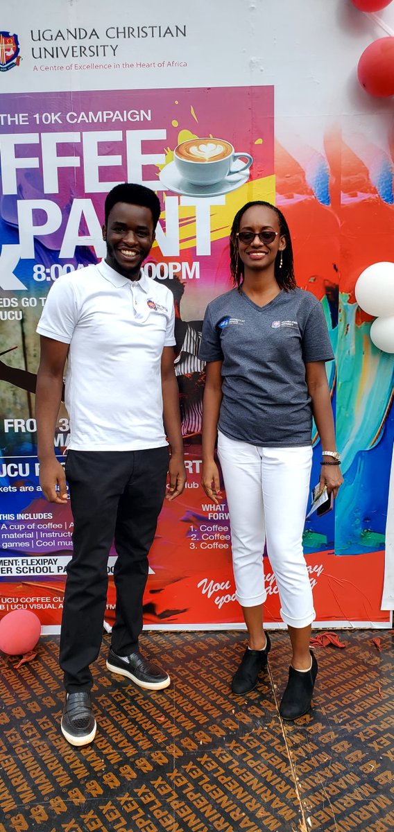 UIS Systems (@ucu_uis) on Twitter photo Mrs. Rebecca Kangabe and Mr. Kakama Daniel representing the UIS team at the 10k Campaign: Coffee and Paint! โ๏ธ๐จ Join us as we support students facing tuition challenges. Together, we can make a difference! <a href="/r_kangabe/">Rebecca Kangabe</a> <a href="/UCUniversity/">Uganda Christian University (Official)</a> <a href="/MissBirungi/">๐๐ ๐ข๐ซ๐ ๐๐ข๐ซ๐ฎ๐ง๐ ๐ข</a> Mrs. Rebecca Kangabe and Mr. Kakama Daniel representing the UIS team at the 10k Campaign: Coffee and Paint! โ๏ธ๐จ Join us as we support students facing tuition challenges. Together, we can make a difference! <a href="/r_kangabe/">Rebecca Kangabe</a> <a href="/UCUniversity/">Uganda Christian University (Official)</a> <a href="/MissBirungi/">๐๐ ๐ข๐ซ๐ ๐๐ข๐ซ๐ฎ๐ง๐ ๐ข</a>