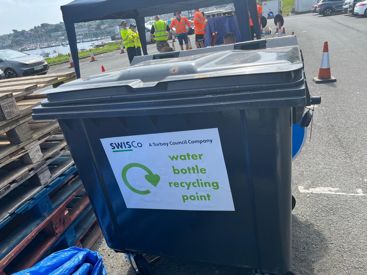 ♻ You can recycle empty bottles to our bottled water collection sites while these remain open at:

- Churston Car Boot Field, TQ5 0PG 
- Broadsands Car Park, Broadsands Road, Paignton, TQ4 6HX 
- Freshwater Quarry Car Park, Blackball Lane, Brixham, TQ5 8BA 

Or please follow