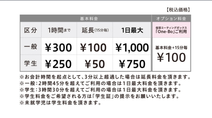 mi_tama5583's tweet photo. 【BookmarkLoungeのお知らせ】

多摩平の森店では「BookmarkLounge」というワーキングスペースを提供しています

リーズナブルな価格で学生や社会人のみなさまに多く利用されてるんですよー☺
店内の本を3冊まで持ち込み可能で、読書や勉強にぴったり！

ぜひご利用ください！

#BookmarkLounge https://t.co/fzntjCnJyw
