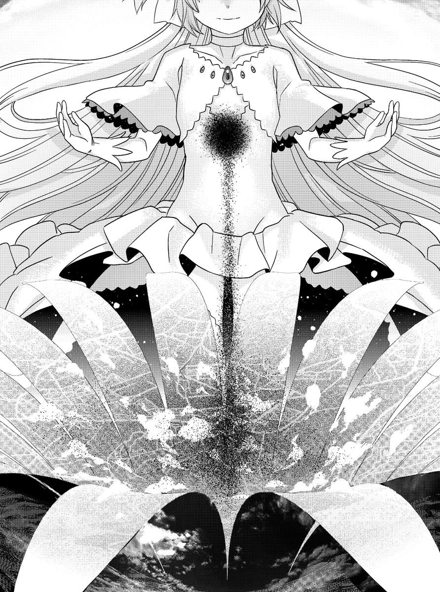 言われて思い出した、自分の描いた中で最大級の巨女。 
