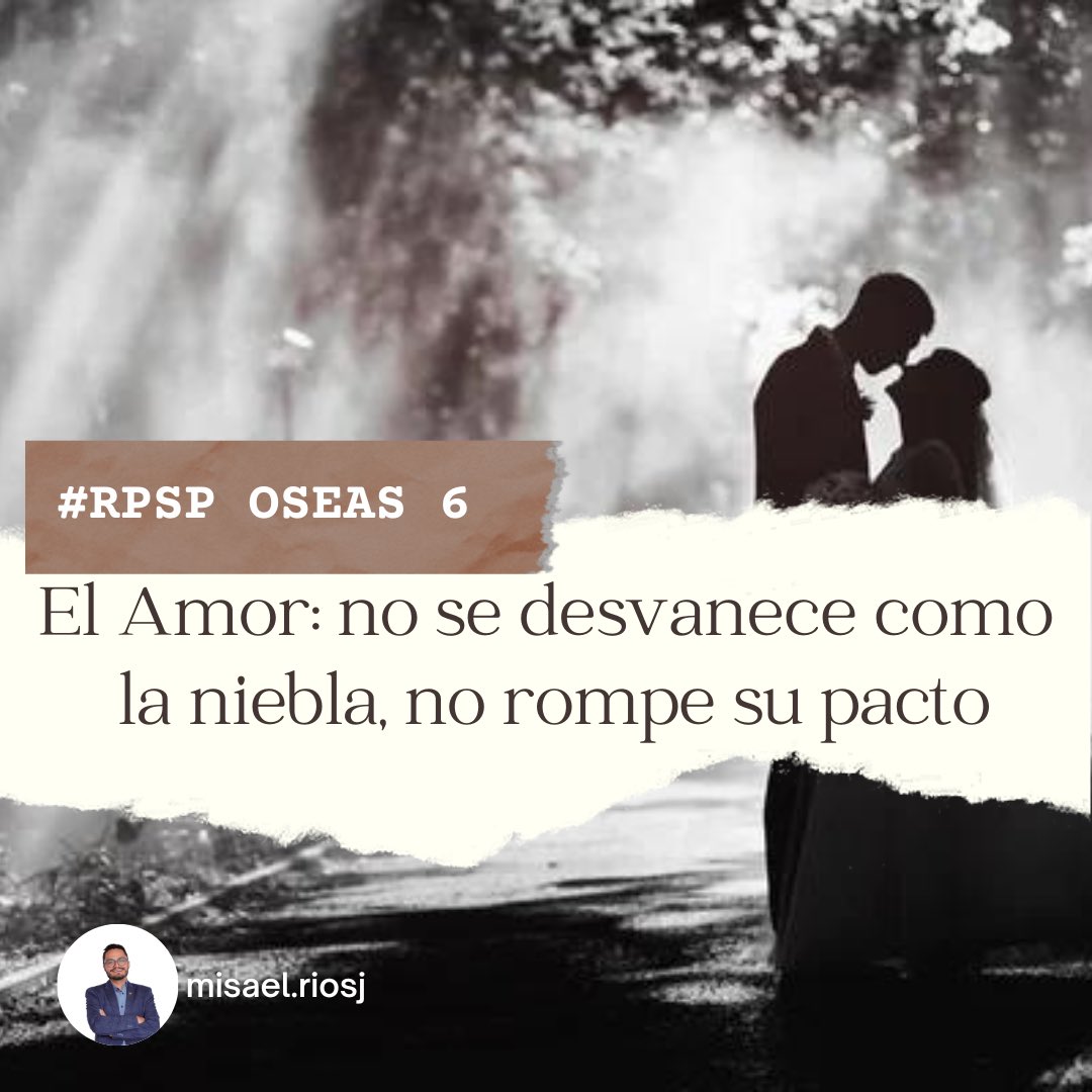 El amor verdadero no se desvanece como la niebla, ni rompe su pacto 
#Oseas 6

#rpsp #primerodios #primeirodeus #godfirst #mibibliadice #rbhw #bible #amor #amorverdadero <a href="/ProfesionalASD/">Profesionales A7D</a>