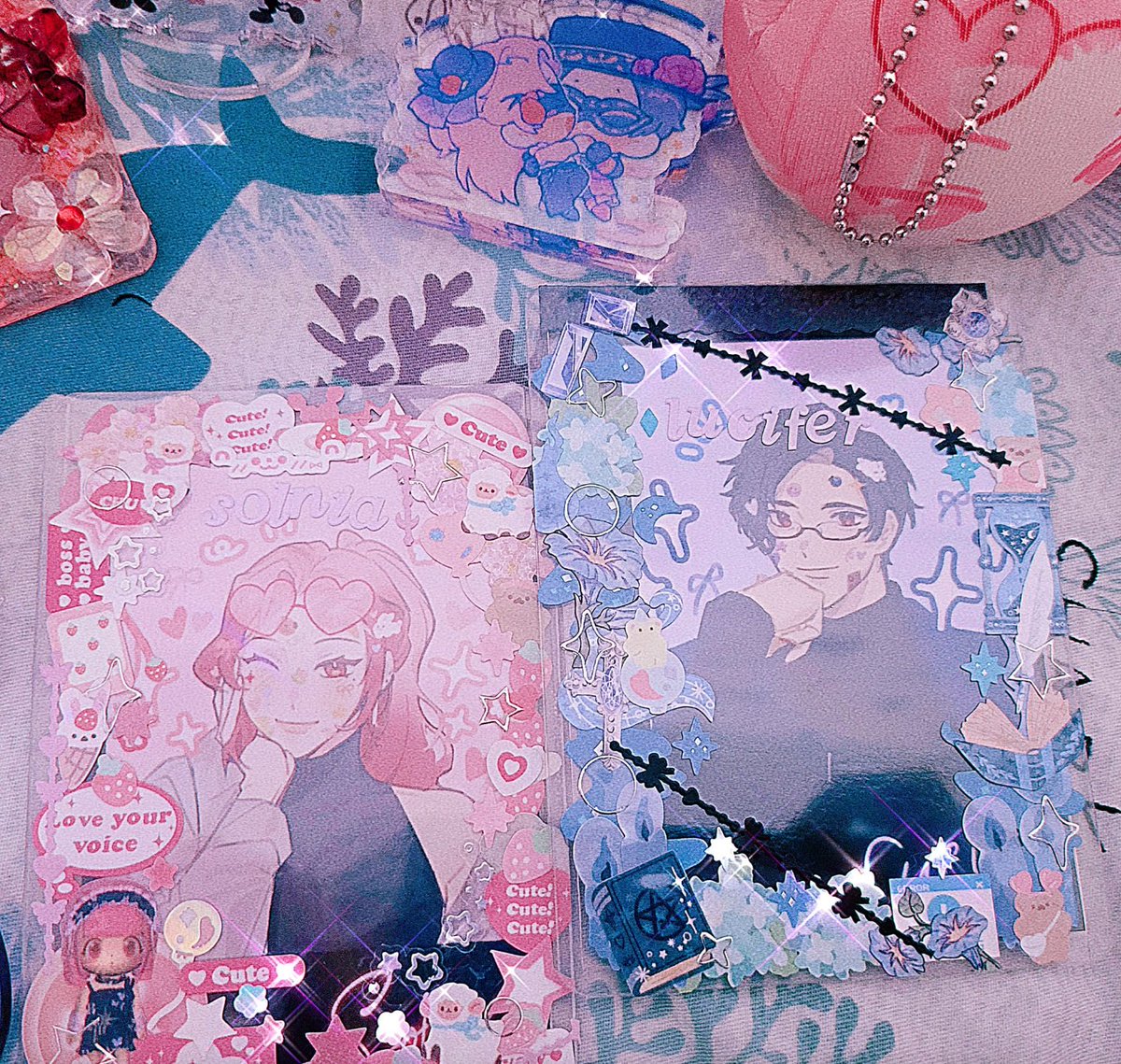 Totally_not_T's tweet photo. [🦚x🦩]
Them🥺✨ 

#obeyme #obeymemc #obeymeoc #obeymelucifer #obeymeshallwedate #obeymefanart #obeymenightbringer #Obeymegood #obeymemerch https://t.co/Bdqrzw5yfB