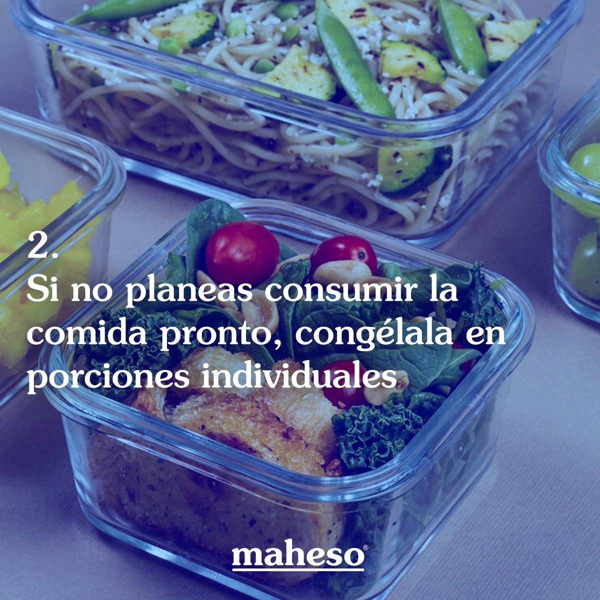 Maheso_news's tweet photo. Mantener la #comidapreparada fresca y deliciosa es clave para disfrutar de sabores increíbles, ¡especialmente #fueradecasa!
Hoy te compartimos #consejos para #conservar tus #platospreparados.
En #Maheso te lo ponemos #fácil con platos #ultracongelados para llevar donde vayas. https://t.co/HcANdj9Cdu