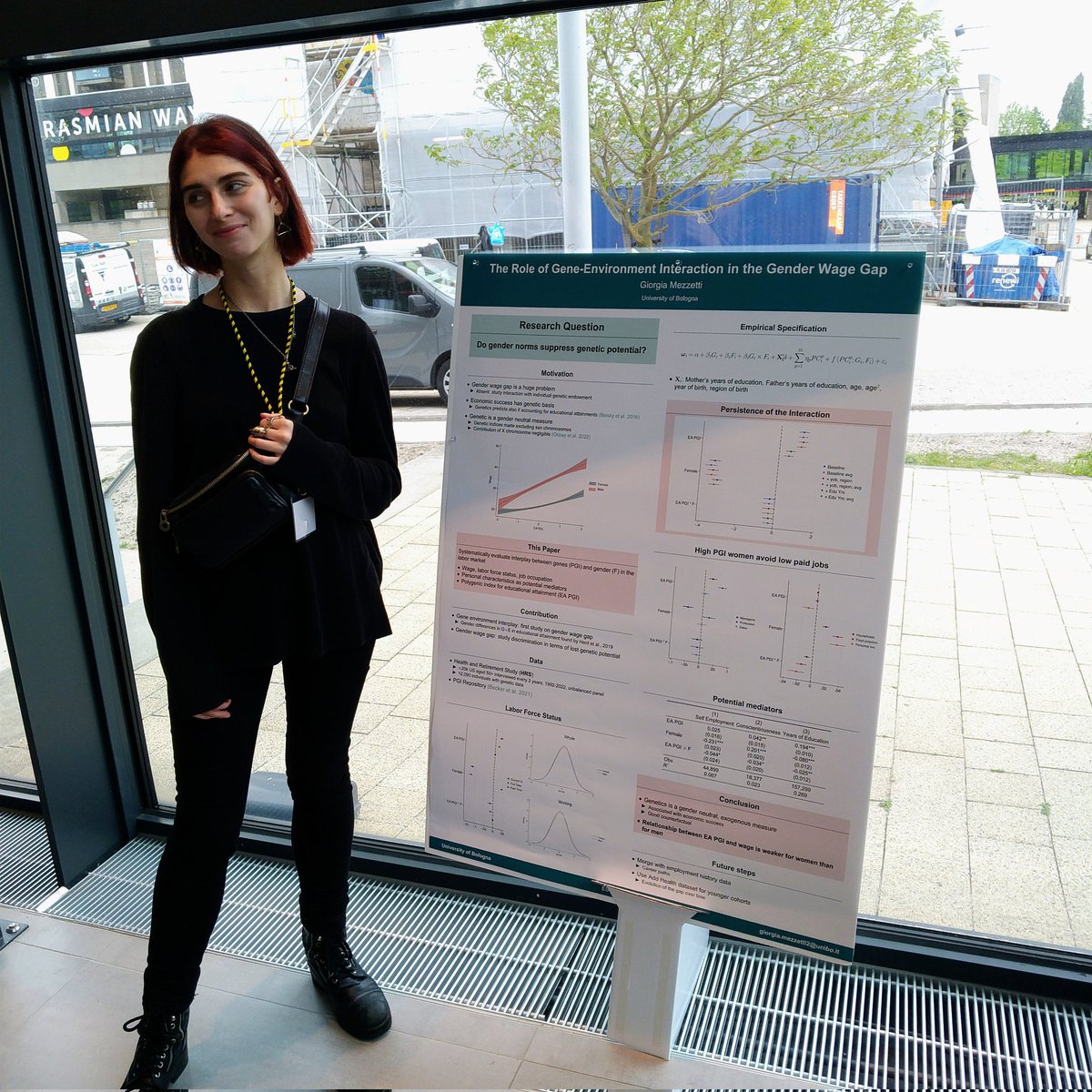 ESSGNetwork's tweet photo. Giorgia Mezzetti finds that PGI effects on income are lower among women - another indicator of wage discrimination #ESSGN2024 https://t.co/LN81zQ2ytv