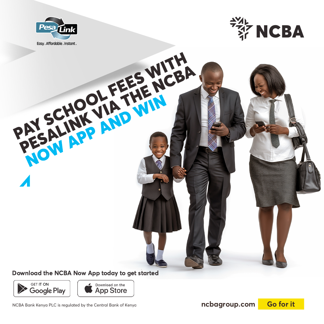 Get closer to victory by Paying school fees with @IPSL_Kenya via the NCBA Now App!
Follow these simple steps to win:
1⃣Use Pesalink for payment.
2⃣Include the code FNP30
The 30th transaction with the FNP30 code wins! T&Cs Apply.
#NCBATwendeMbele #FeesNaPesaLink #GoForIt