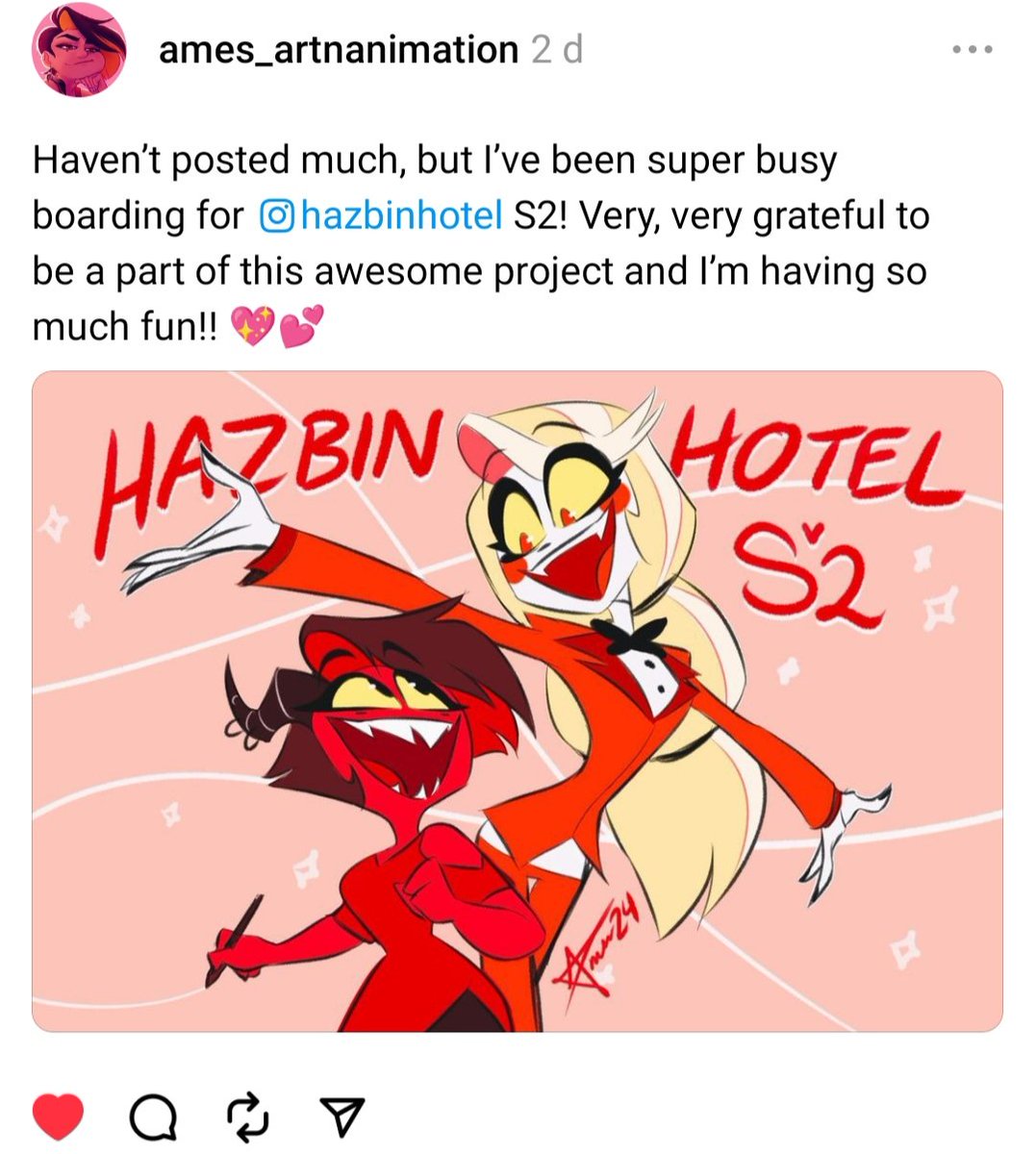 On Threads app, everyone 😍 #HazbinHotel