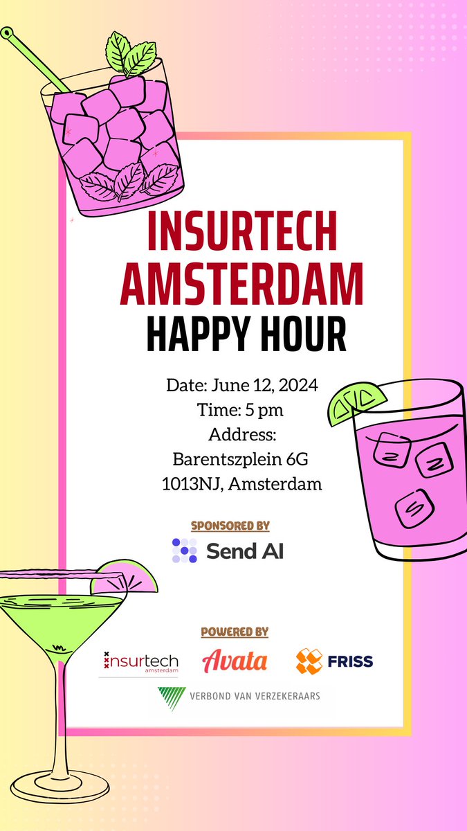 Insurtech Amsterdam Happy Hour 🍸
lnkd.in/gASK4std