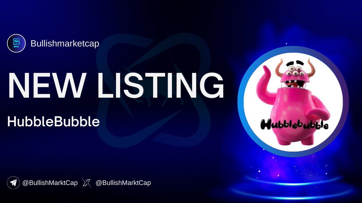 BullishMarktCap's tweet photo. 🐬💥🐬#HubbleBubble(@hubblebubblesol) listed on Bullishmarketcap.
💥Statu: Sale-Phase
💥Launchpad:Pinksale(@pinkecosystem)
🗣 Community link :https://t.co/B2vtyCpJ8M
👉Details:https://t.co/BfTTS6YAWM
#BSC #Eth #Avax #Solana #Optimism #Ido #Ico #Ieo #Pinksale #fairlaunch #trend #daomaker #Kommunitas #Mexc #Gateio