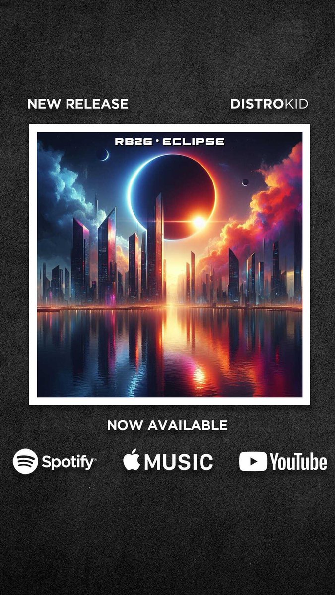ECLIPSE Now Available On All Music Streaming Services. #newmusic #rb2g #ejbradandkai #indie #music #distrokidartist #newmusicalert #newmusicartist #newrelease #newep #reels #musicreels #distrokid