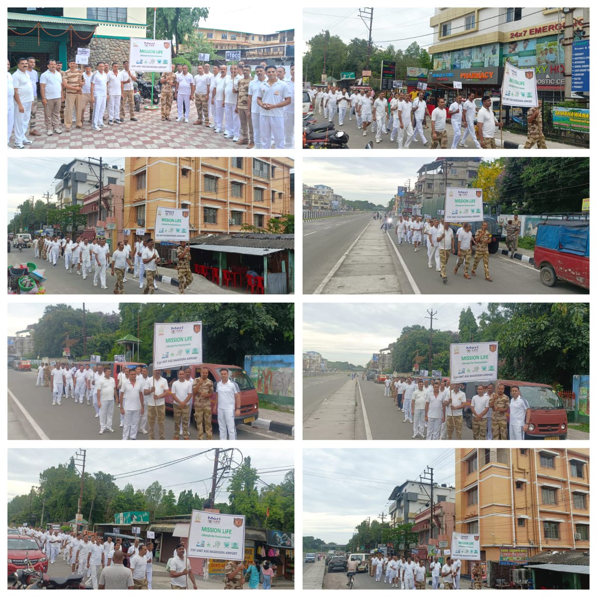 CISF personnel of ASG Bagdogra carried out a rally under #MissionLifestyleForEnvironment to spread awareness about the conservation of environment by saving electricity, water & trees.

#PROTECTIONandSECURITY #MeriLiFE
@HMOIndia
@moefcc