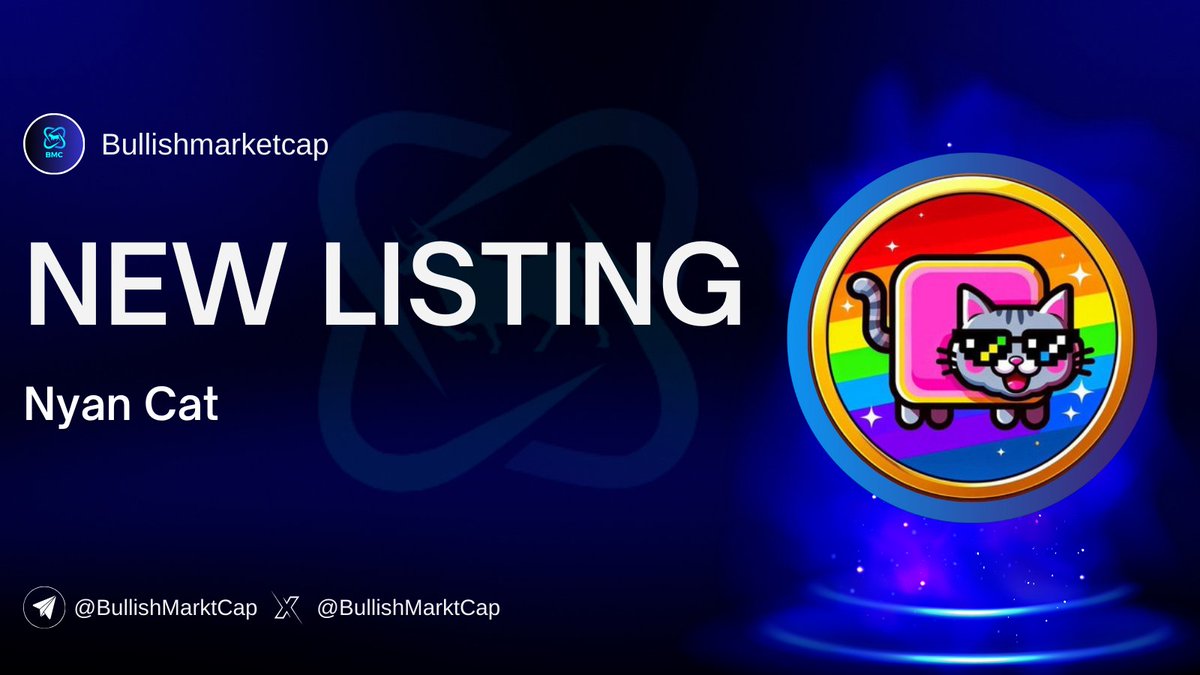 BullishMarktCap's tweet photo. ��💥🐬#NyanCat(@NyanCatSolCoin) listed on Bullishmarketcap.

💥Statu: Sale-Phase
💥Launchpad:Pinksale(@pinkecosystem)

🗣 Community link :https://t.co/1HebGtDJQp

👉Details:https://t.co/I4IEsyln0g

#BSC #Eth #Avax #Solana #Optimism #Ido #Ico #Ieo #Pinksale #fairlaunch #trend #daomaker #Kommunitas #Mexc #Gateio