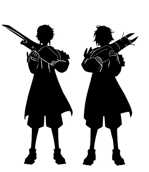 「silhouette weapon」 illustration images(Latest)