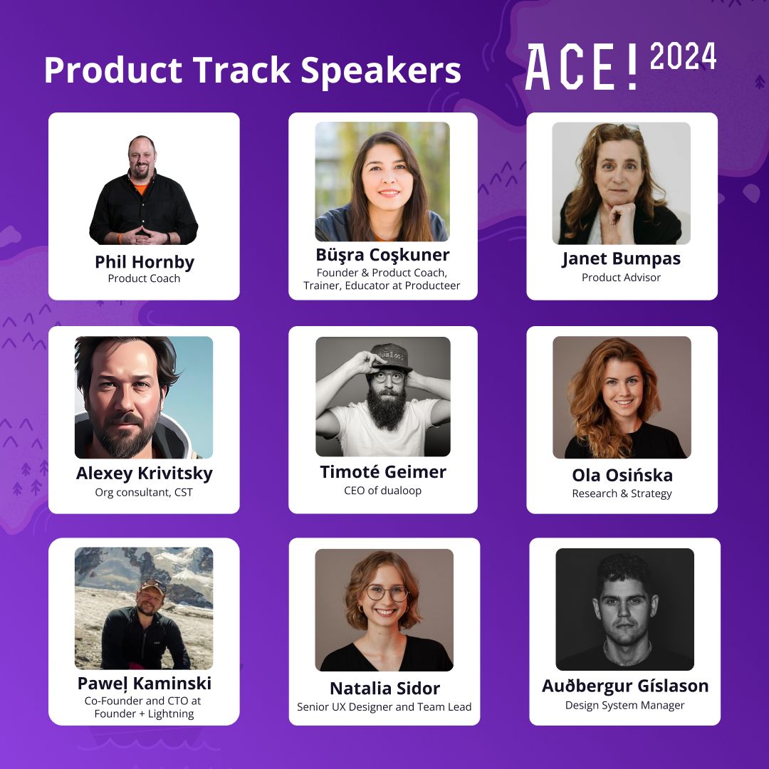 Take a look at the fabulous speakers who will be making magic on the product track next month. You'll learn product strategy, scaling, discovery, prioritization, road mapping, and more at ACE!. Get your ticket here: aceconf.com #productmanagement