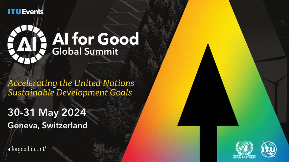 Image for the Tweet beginning: This week's @AIforGood summit, focuses