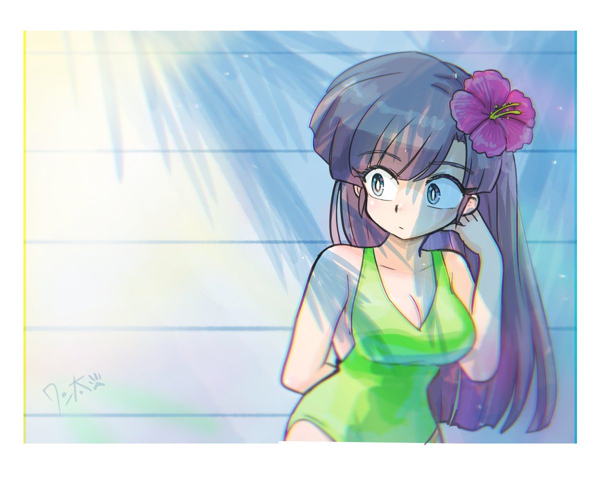 らんまキャラ水着過去絵放出今日で終わりです。