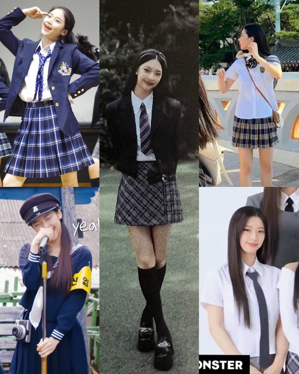 #ruka in different school uniforms 🥹🩷