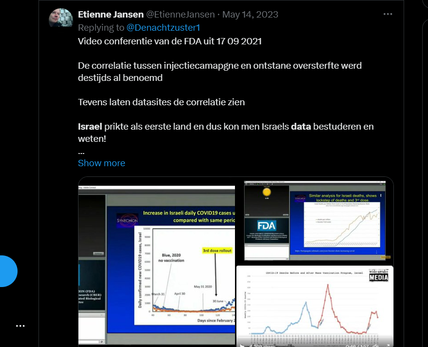 EtienneJansen's tweet photo. De geschiedenis herhaalt zich voor uw ogen.
Ook het eigen volk prikken. #ColateralDamage
Want Israeliers prikten als eerste Israeliers, om andere landen over de dam te trekken... en daardoor vielen er ook talloze "vaccinatie"slachtoffers in Israel zelf...
https://t.co/HtpGO50cHE https://t.co/EkqXrL3GMt