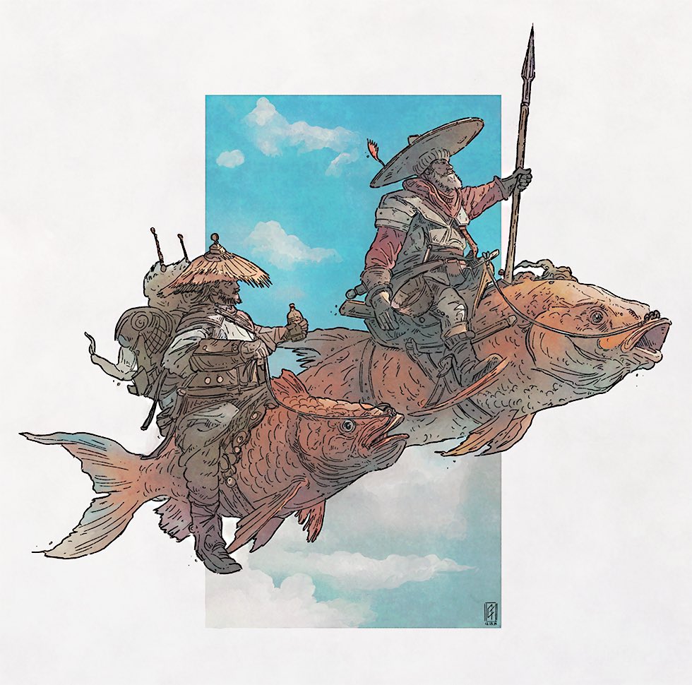 My interpretation of Don Quixote De La Mancha and Sancho Panza