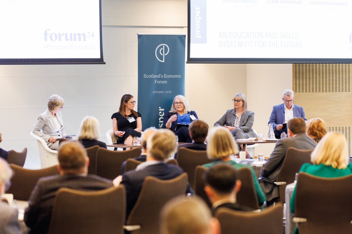 Next up we are discussing the importance of further and higher education in an economically thriving Scotland.

Our panel also explored how industry supports the skills system and the need to combine common sense with bold action to bridge skills gaps. 

#ProsperForum24