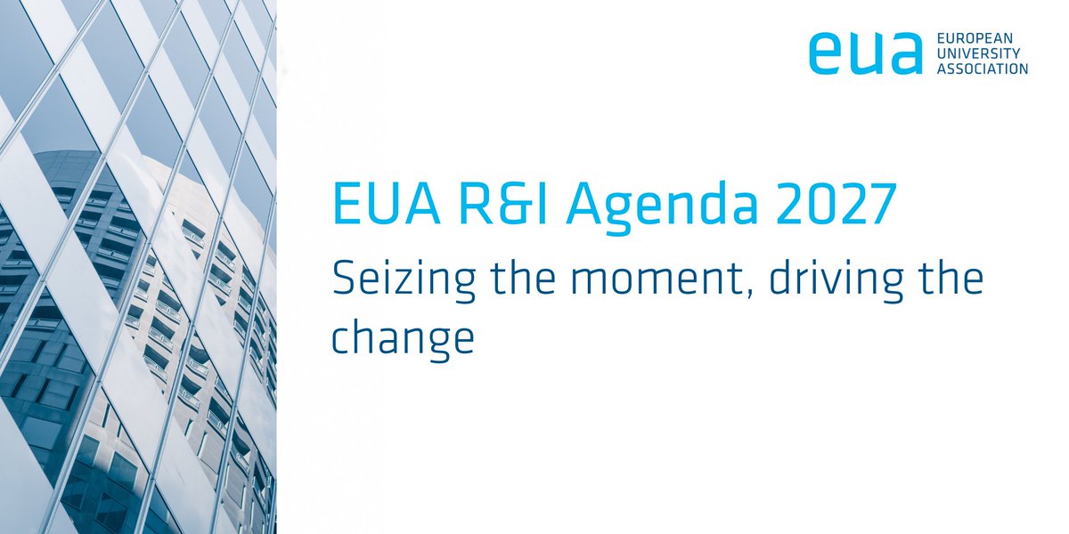 The EUA R&I Agenda 2027 is intended as a catalyst for strategic reflection in the sector and mobilisation of universities as they navigate and shape the #research and #innovation landscape in the coming years. Read it at bit.ly/X_EUAriAgenda2…