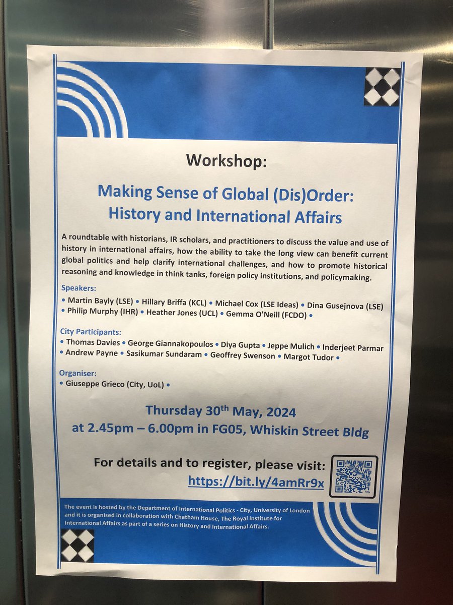 today!!! <a href="/HistoryatCity/">History at City</a>