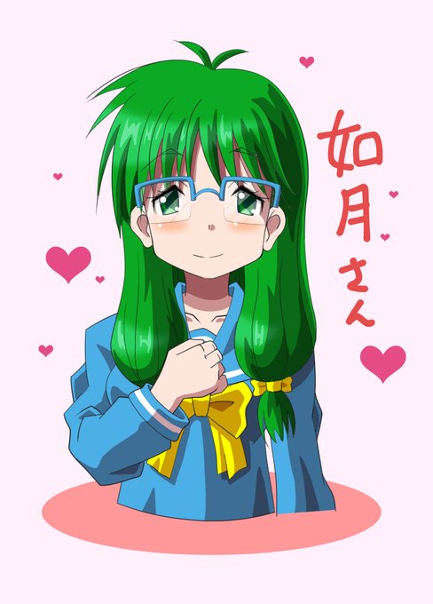 「green hair yellow bow」 illustration images(Latest)