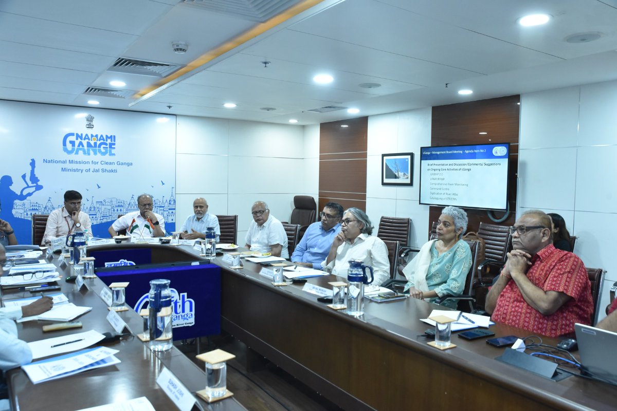 Shri Rajeev Mital, DG-NMCG, co-chaired the 4th meeting of the Management Board of the Centre for Ganga River Basin Management and Studies. It was chaired by Dr Manindra Agarwal, Director, @IITKanpur.

#GangaManagement #CleanGanga #NMCG #RiverConservation  #SustainableDevelopment