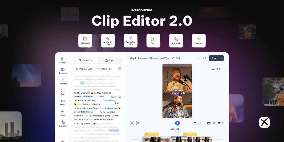 Introducing Clip Editor 2.0 - Just the Way You Wanted

To Know More: exemplary.ai/blog/new-ai-cl…

#contentcreation #videoediting #TechInnovation #Videoproduction #creativetools #newrelease #digitalediting