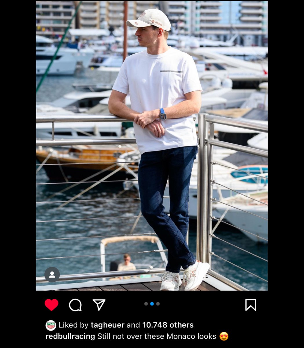 “still not over these monaco looks” and its his most basic outfit ever. me too admin 😭