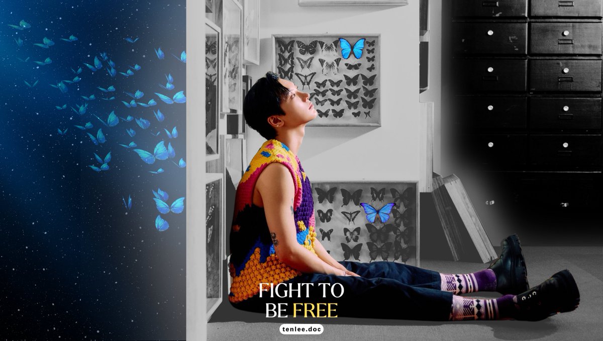 Fight to be free 🦋 
#เตนล์ #TEN #TENLEE