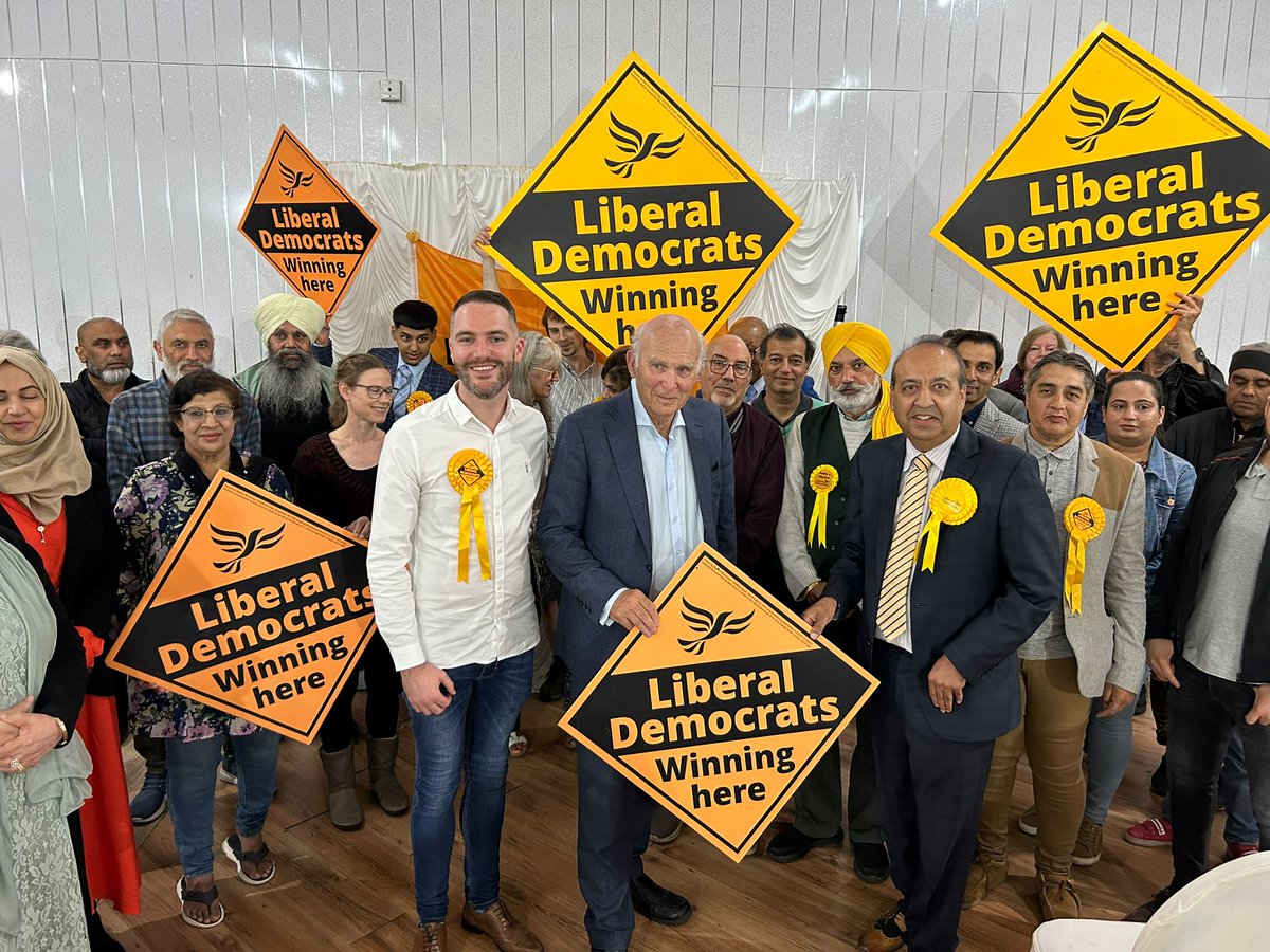 @VinceCable joined us in #Leicester to help launch our campaign for #GeneralElection2024. Our three candidates, Zuffar Haq (<a href="/Zuffar_Haq/">Zuffar Haq</a>), Ben Feist (@BenLibDem) and Dr Carol Weaver (<a href="/CarolKibworth/">Carol Weaver 🔶</a>), are ready to fight to save our #NHS and end the cost of living crisis. #GE2024