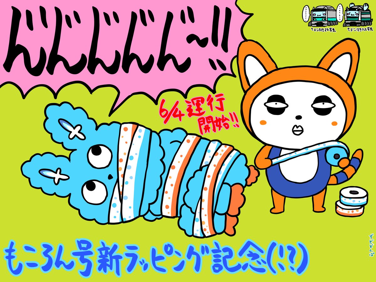 もころんのラッピング(？)と様子のおかしいそうにゃん