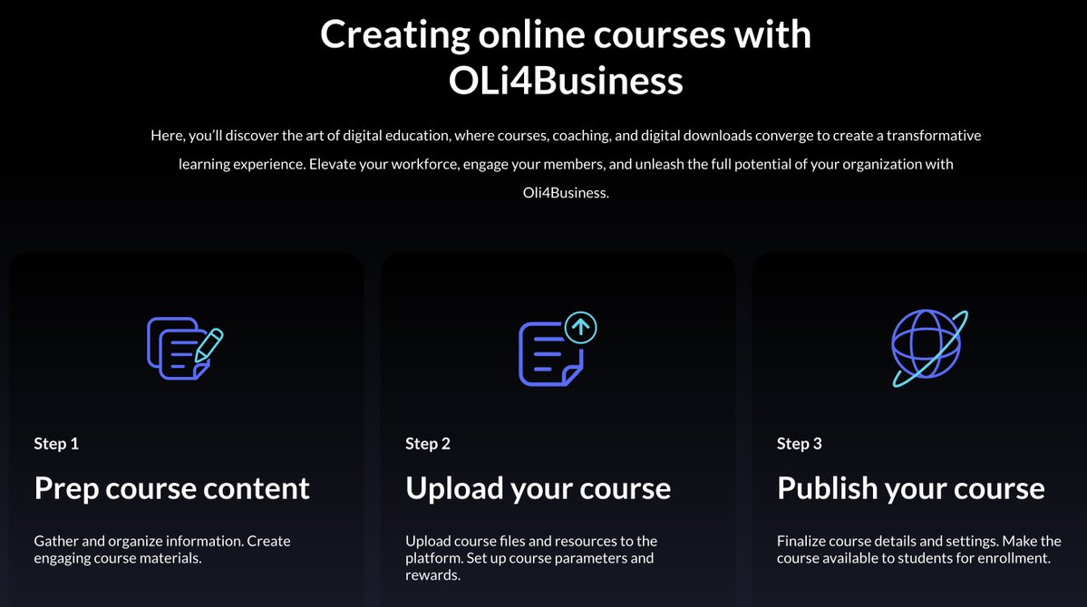 🌟 Discover #Oli4Business—your ultimate ally in training and engaging your workforce! 🌟

Say goodbye to one-size-fits-all training programs and embrace customisable solutions tailored to your organisation's needs. From onboarding new hires to upskilling existing staff,
