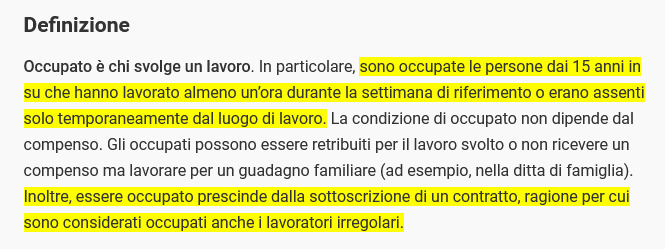 @matteosalvinimi Invece di assumerti 3 mesi ti assumo una settimana al mese così tu lavori meno ma risultano 3 assunzioni.

E poi, la meraviglia della definizione di 'occupati' 🤣