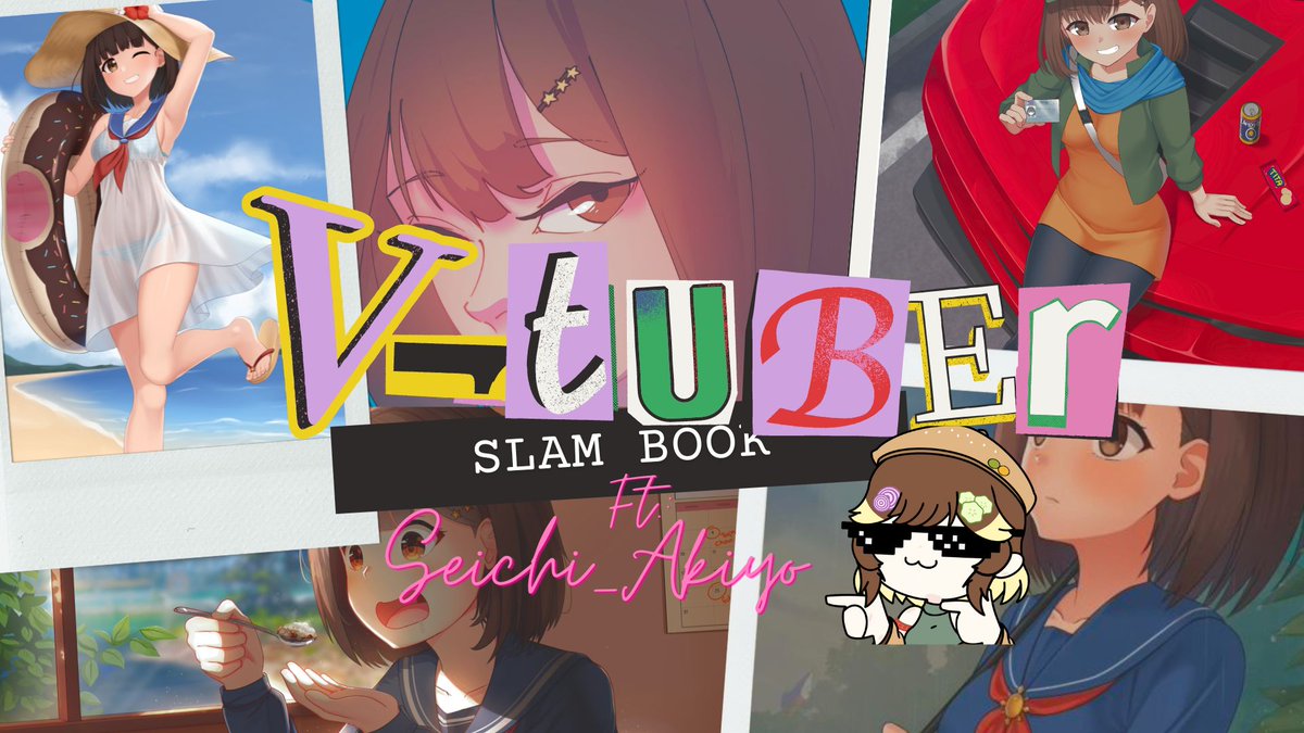 Get up close and personal with @seichi_akiyo for tonight's Vslambook! Bring yer snacks and drinks and head to my channel! (link in the replies)
Stream starts at 8pm!

┆#TapsiLive┆#vtubers ┆ #phvtuber ┆ #VSlambook