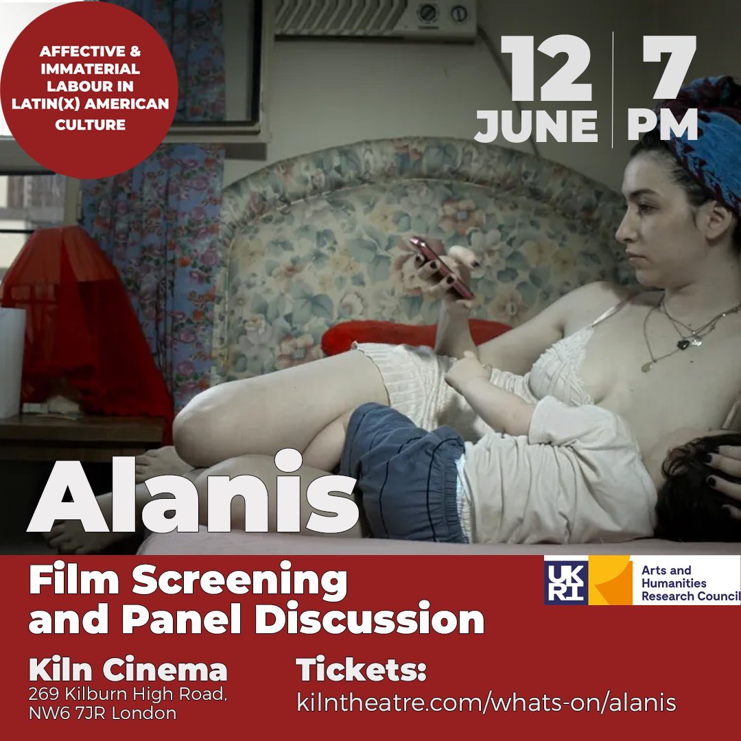Karoline Pelikan (@pelikanpictures) on Twitter photo 🎬 Alanis
📅 Wed, 12 June, 7pm
📍<a href="/KilnTheatre/">Kiln Theatre</a>
The Argentine #film directed by <a href="/AnahiBerneri/">Anahí Berneri</a> explores a few days in the life a young mother and sex worker in Buenos Aires.
Screening and panel discussion with <a href="/erikateichert/">Erika Teichert</a>, <a href="/rach_randall/">Rachel Randall</a>, and myself
👉 kilntheatre.com/whats-on/alanis 🎬 Alanis
📅 Wed, 12 June, 7pm
📍<a href="/KilnTheatre/">Kiln Theatre</a>
The Argentine #film directed by <a href="/AnahiBerneri/">Anahí Berneri</a> explores a few days in the life a young mother and sex worker in Buenos Aires.
Screening and panel discussion with <a href="/erikateichert/">Erika Teichert</a>, <a href="/rach_randall/">Rachel Randall</a>, and myself
👉 kilntheatre.com/whats-on/alanis