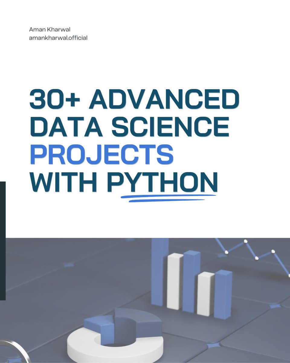 Here's a list of 30+ Advanced #DataScience projects to boost your resume:

Data Analytics & Data Manipulation:
1. IPL 2024 RCB vs DC Analysis
2. Metro Operations Optimization

ML and Statistical Modelling:
1. Music Recommendation System
2. Dynamic Pricing Strategy

Deep Learning