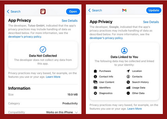 TutaPrivacy's tweet photo. At Tuta we think all apps should have zero tracking and no ads - just like ours! ๐
Thoughts? Do you get worried about apps tracking your every move?๐ค
#notracking #noads #apptracking #PrivacyMatters #Tuta #Gmail https://t.co/3DFBmtXz9w