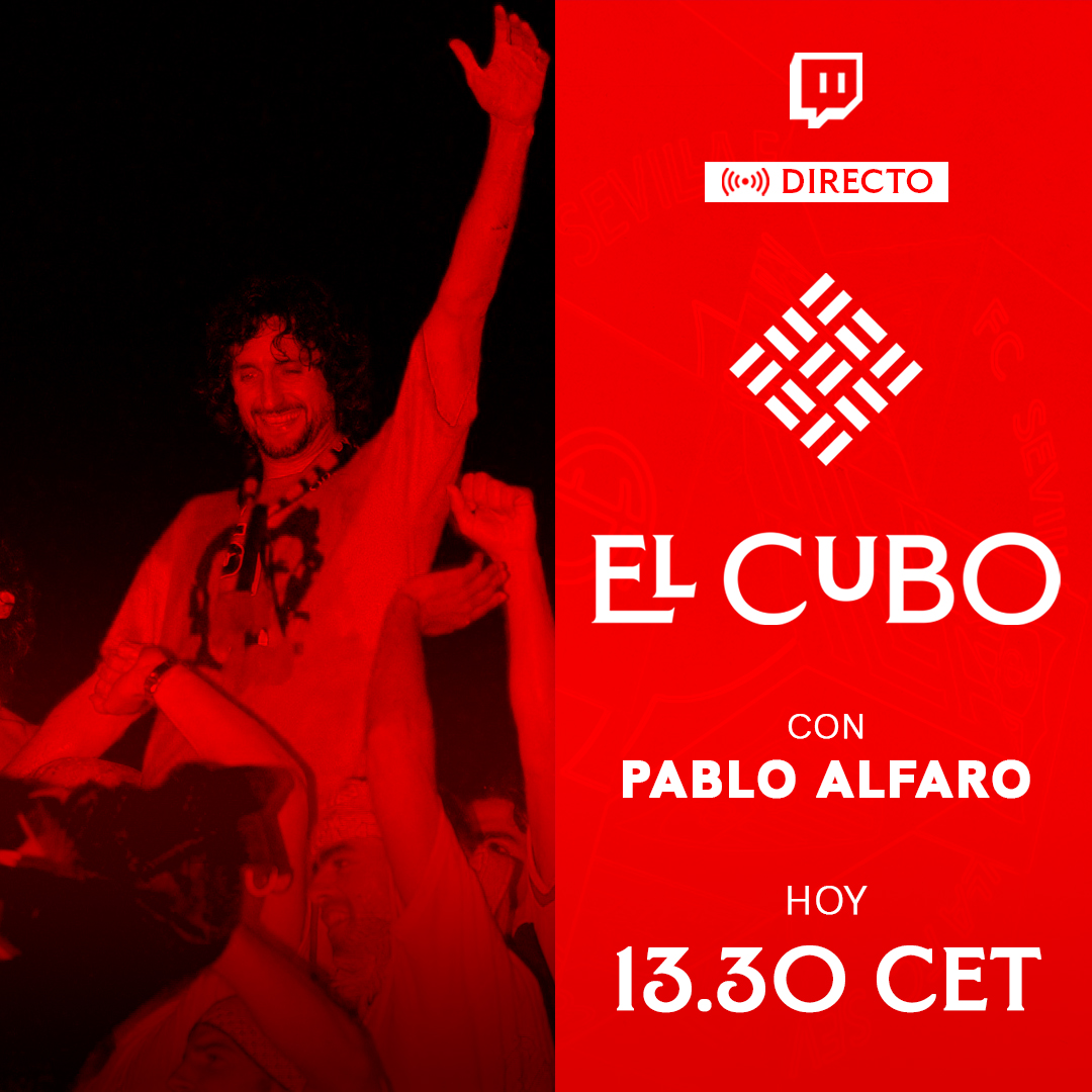 🚨 En directo, un nuevo programa de #ElCubo con Pablo Alfaro. ¡No te lo pierdas! ▶ twitch.tv/sevillafc