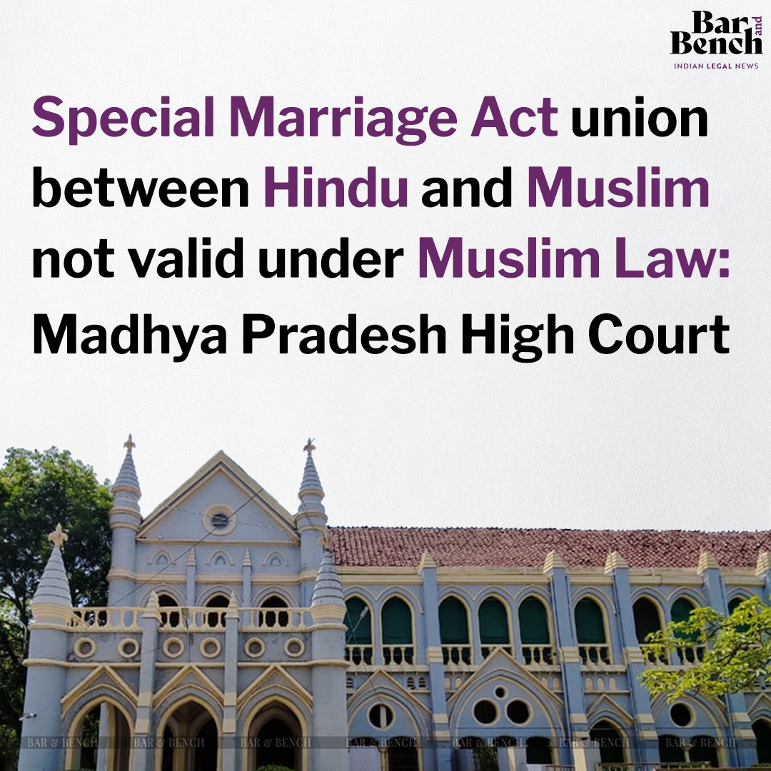 Wow! So now Milords are asking Hindu girls to convert before marrying a Muslim boy? And no same rule applicable to Muslim girls marrying Hindu boys? Judiciary openly promoting conversion! opindia.com/2024/05/madhya…