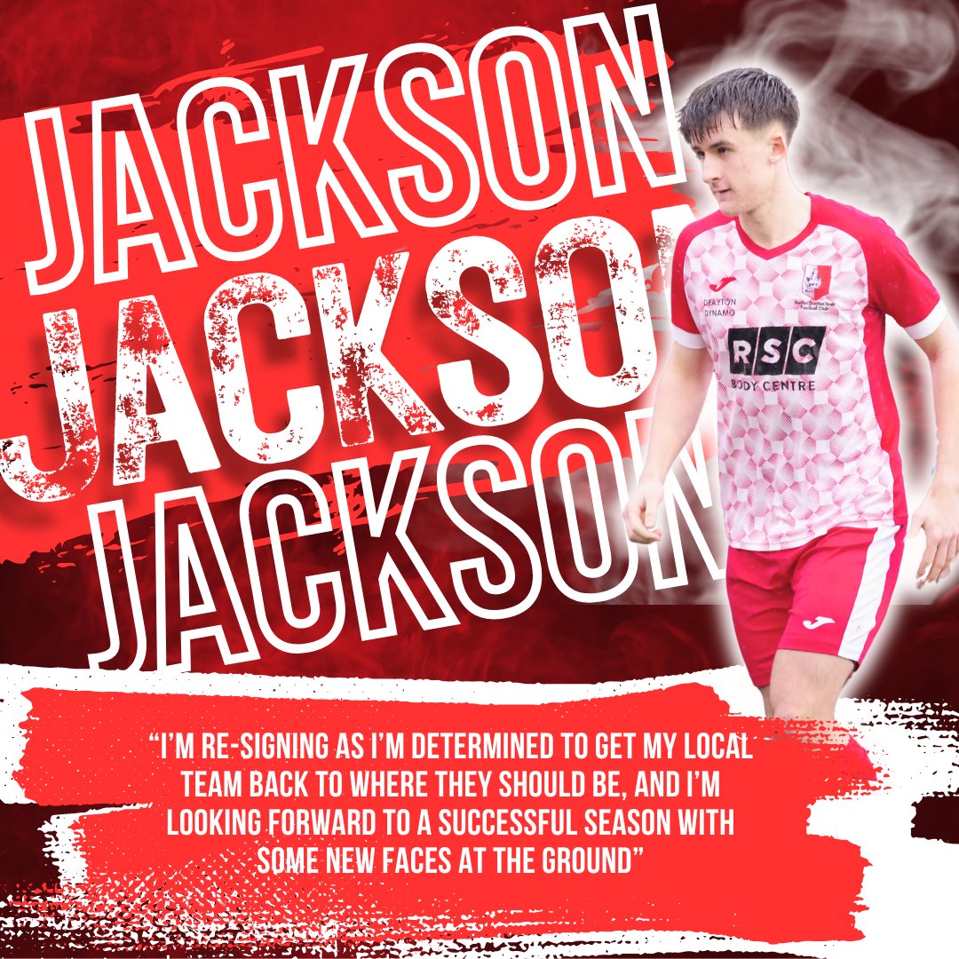 Our second player to re-sign is Market Drayton lad Callum Jackson. Cal transitioned from the 2nd team to the 1st team last season making 17 appearances and scoring his first goal for the club (a worldie from the half way line). At 19 there should be plenty more to come.