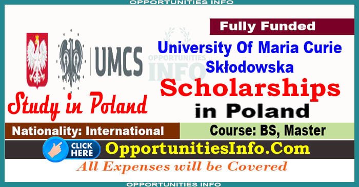University of Maria Curie Skłodowska Scholarships in Poland 2024-25 [Fully Funded] | Free Study in Poland

Apply Now: opportunitiesinfo.com/maria-curie-sk…

#opportunitiesinfo #scholarships #scholarships2024 #studyineurope #poland #fullyfundedscholaships #scholarships #scholarship #masters