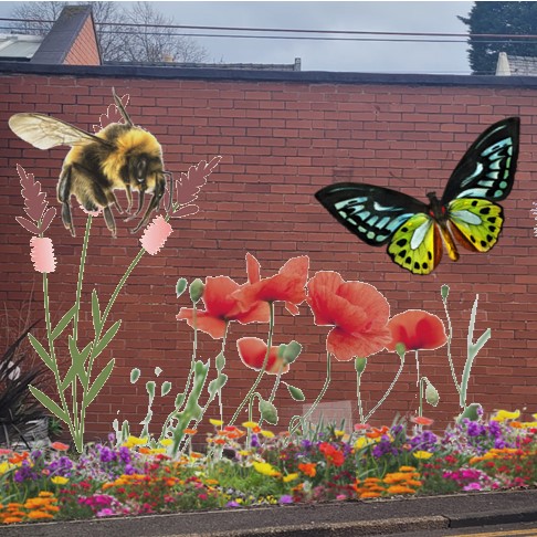 Check our outdoor artwork!🐝🦋🐞🌷
@a4theengineshed
#artwork #wildflowers #bees #butterflies #ladybirds #rewilding #cafe #café #garden #altrincham #alldaybreakfast #breakfast #brunch #lunch #afternoontea #cake #snack #soup #sandwich
#trainspotter #cyclist #walker #dog #playarea