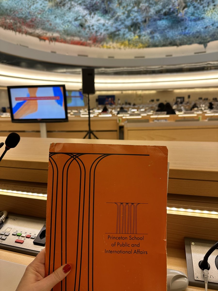 Repping <a href="/PrincetonSPIA/">Princeton School of Public & International Affairs</a> at #WHA77! Can’t believe this folder has survived since Math Camp kicked off nearly 2 years ago 😅