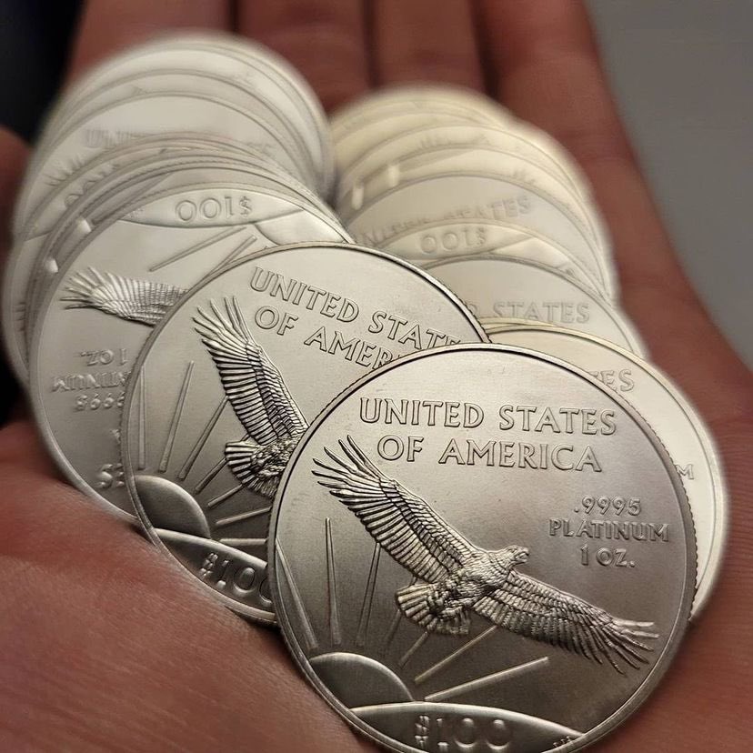 silverandgoldbu's tweet image. 2020 Platinum Eagle BU
Bin or dm to claim $1055 each
#ukstackers #silvercoins #silverrounds #silverbullion #silver #silverstacker #bullion #worldcoins #ukstacker #goldcoins #goldbullion #numismatic #proofcoins #slabbedcoins #1ozsilver #silverbar #goldbar #royalmint #coins